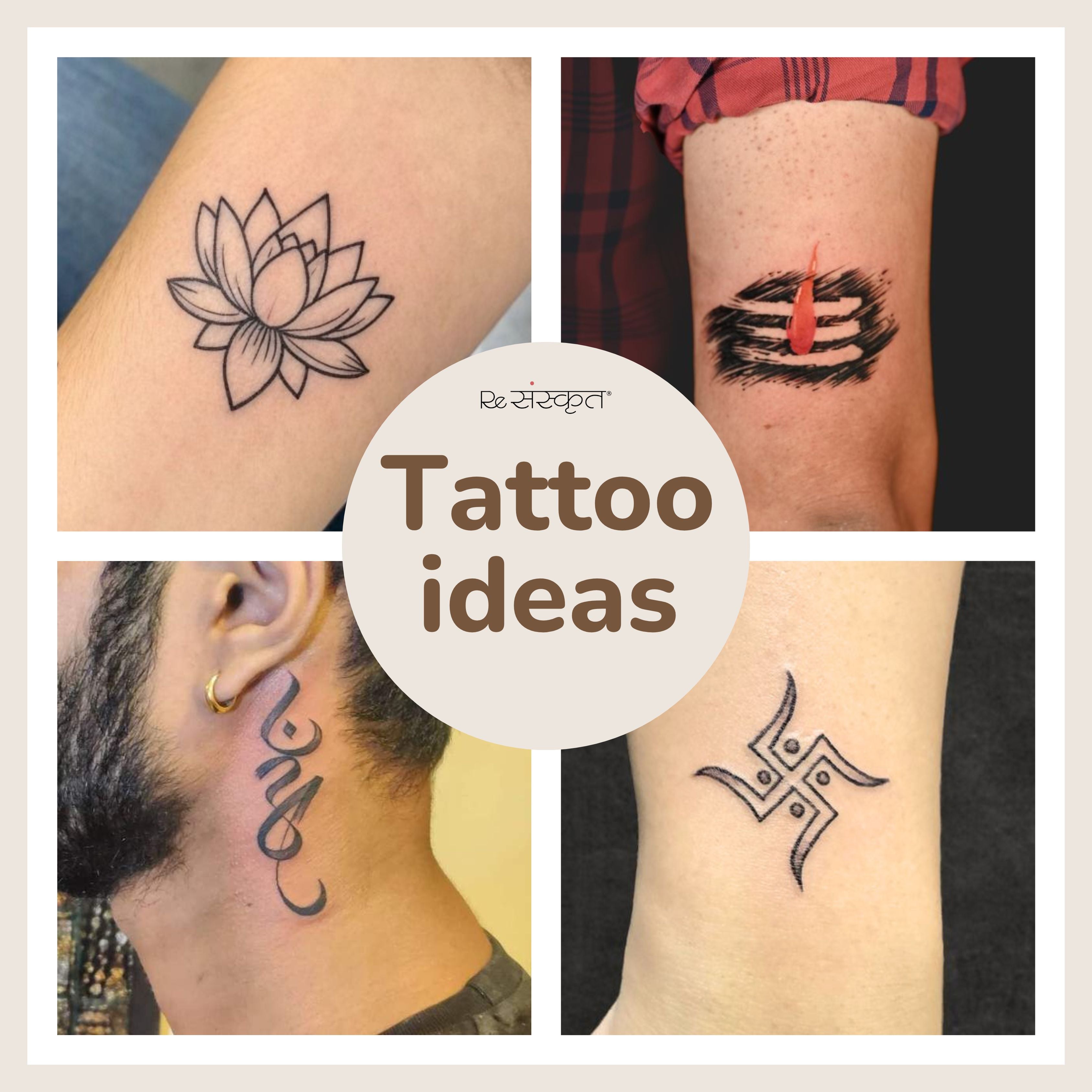 Hindu Tattoo Inspirations: 100+ Symbols, Weapons \u0026 Gods with Deep Hist –  ReSanskrit, image size:3375x3375