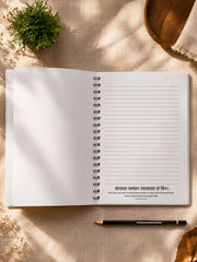 सौन्दर्यम् (Soundaryam) Sanskrit Floral Notebook | Premium Spiral Notebook by ReSanskrit®