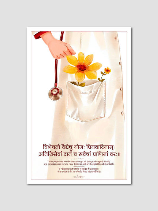 Compassion & Healing Sanskrit Quotes: 4 Posters Combo + FREE Wall Calendar