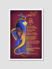 Popular Sanskrit Stotras and Mantras: 4 Posters Combo + FREE Wall Calendar