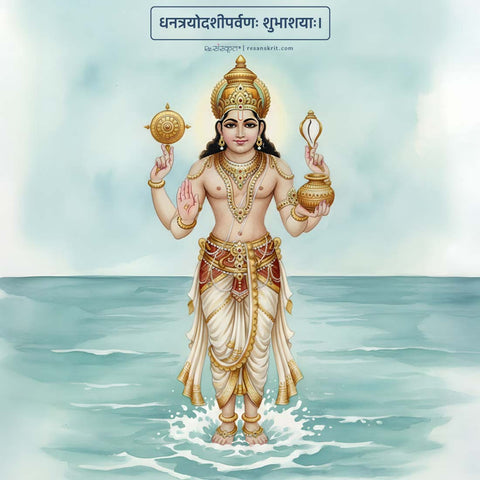Happy Diwali and Dhanteras in Sanskrit – शुभ दीपावली Posters