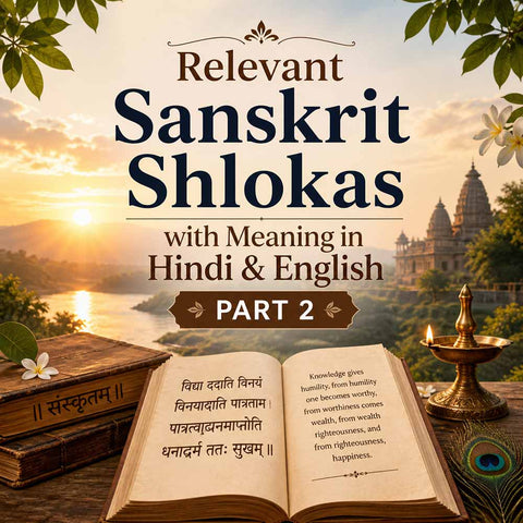 [Part 2] Relevant Sanskrit Shlokas with Meaning in Hindi & English