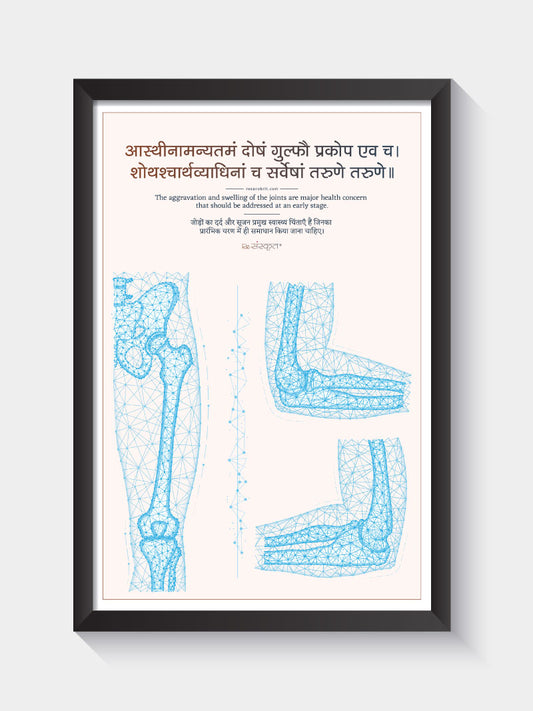 Joint Health Sanskrit Frame for Orthopedic Clinics