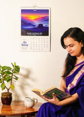 🆕 [PREORDER] 2026 Hindu Wall Calendar - Sanskrit Quotes, Indian Art & Festivals (Vikram Samvat) - ReSanskrit®