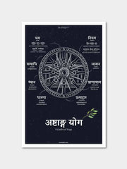 Yoga Sanskrit Quotes: 4 Posters Combo + FREE Wall Calendar