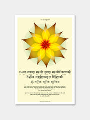 Shanti Mantra Sanskrit Shloka Poster